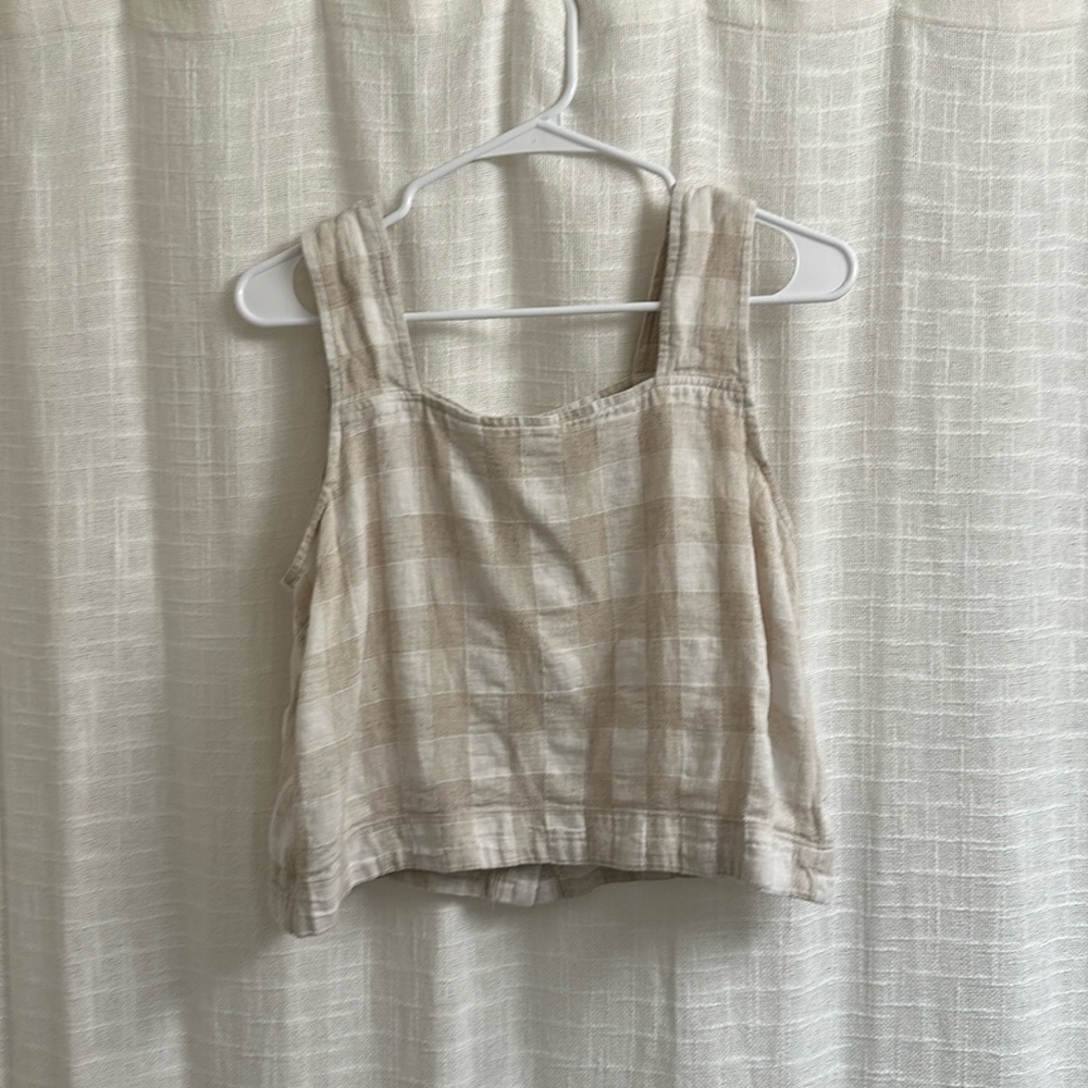 Linen Crop Top